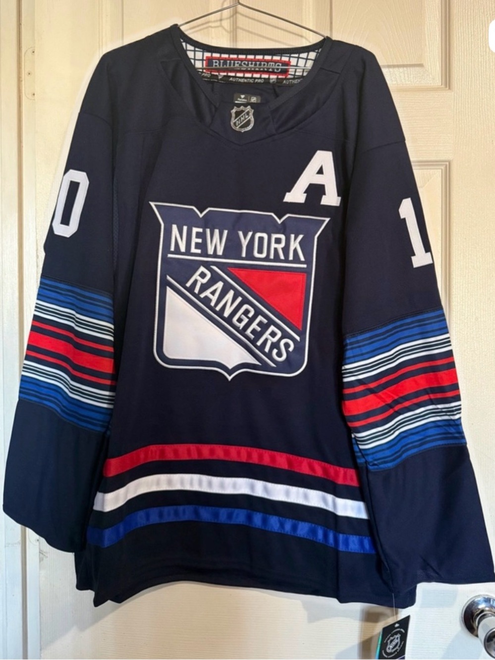 New York Rangers Blue NHL style Hockey Jersey